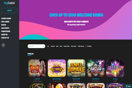 HeyCasino Desktop Video Review
