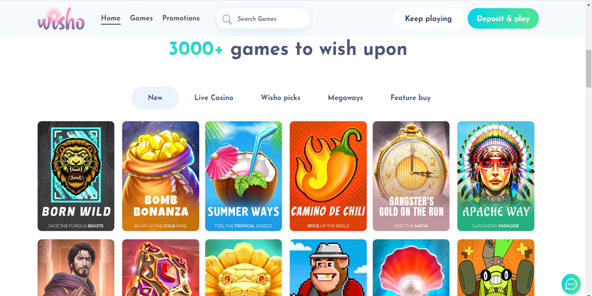 Wisho Casino Slots Games