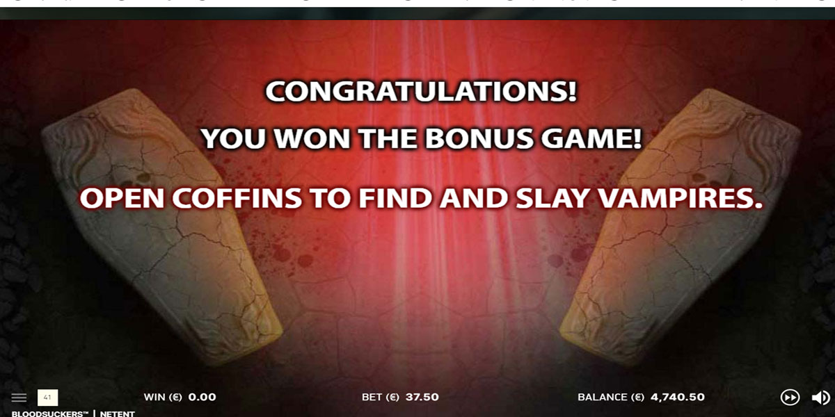 Blood Suckers Slot Bonus Game