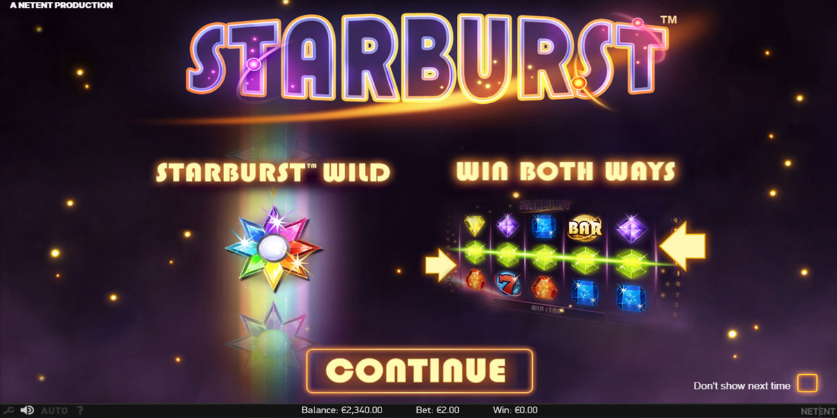Starburst Slot Intro