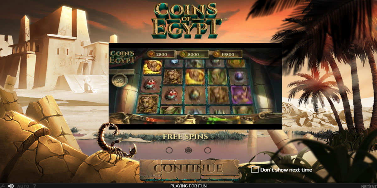 Coins of Egypt Slot Intro