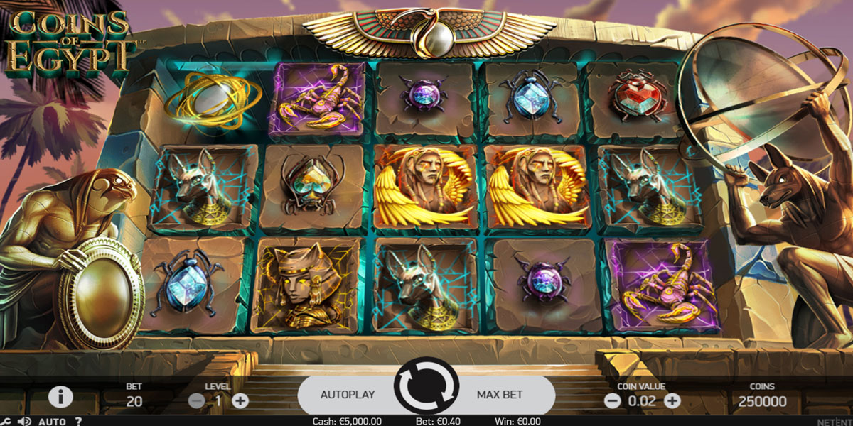 Coins of Egypt Slot Base Play