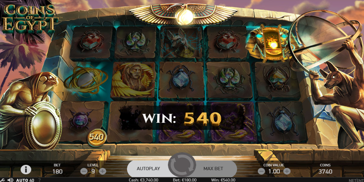 Coins of Egypt Slot Big Win