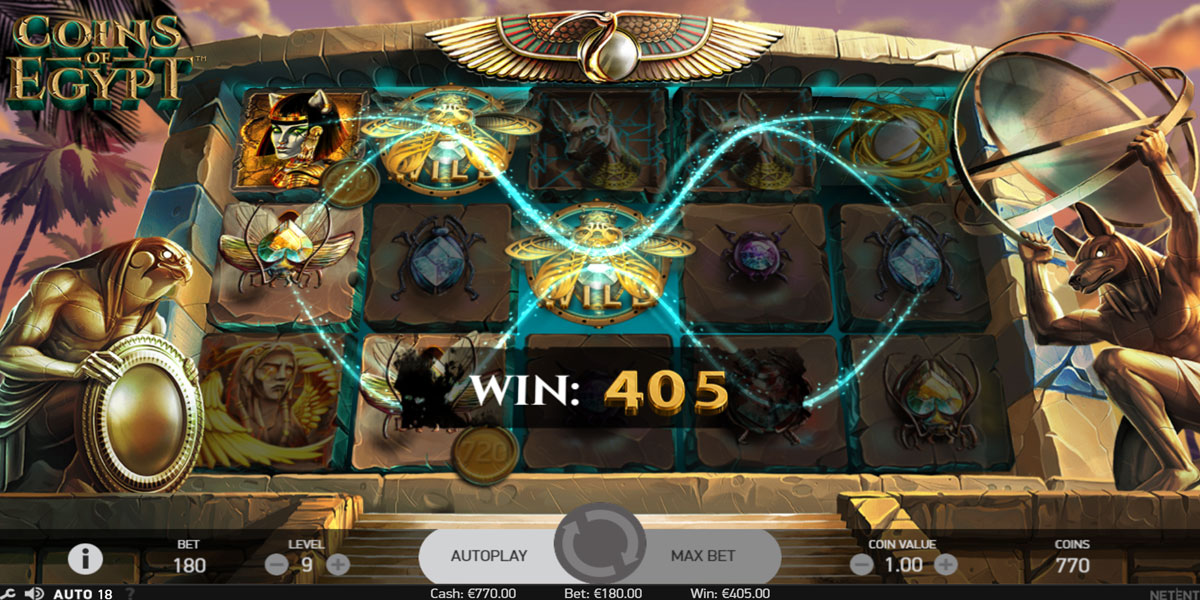 Coins of Egypt Slot Win