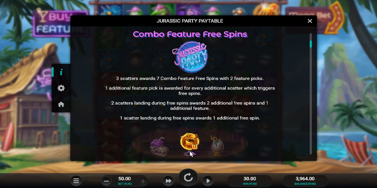 Jurassic Party Slot Free Spins