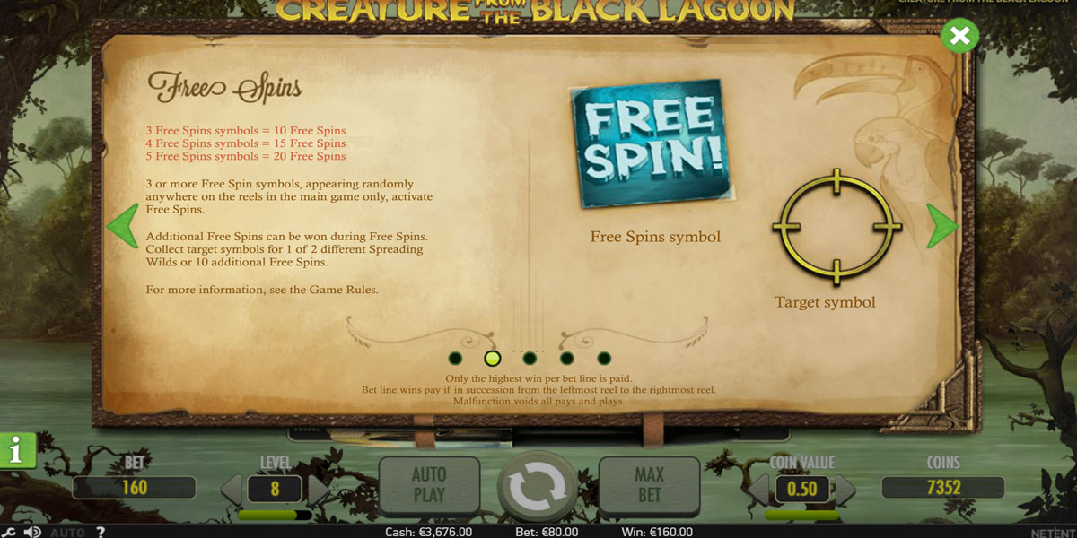 The Creature from the Black Lagoon Slot Free Spins