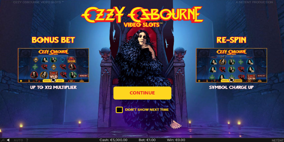 Ozzy Osbourne Slot Intro