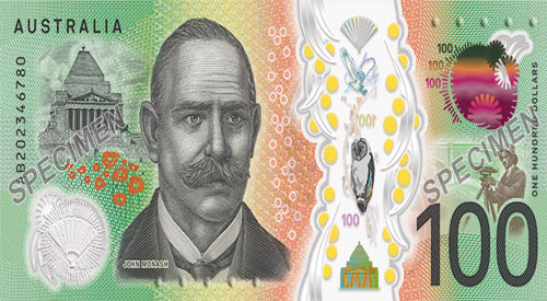 100 Australian dollar bill