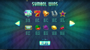 Diamond Blitz Paytable