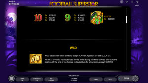 Football Superstar Paytable 2