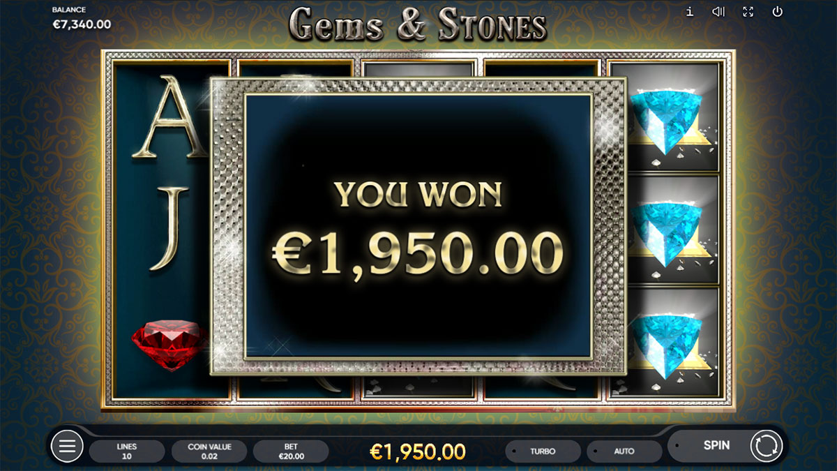 Gems & Stones Win
