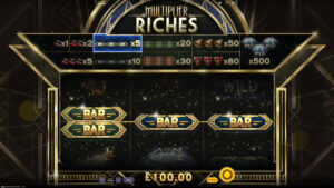 Multiplier Riches Paytable