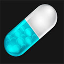 Purple Pills Symbol Big Pill
