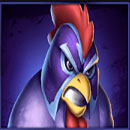 Rooster Fury Symbol Blue