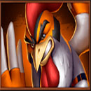 Rooster Fury Symbol Orange