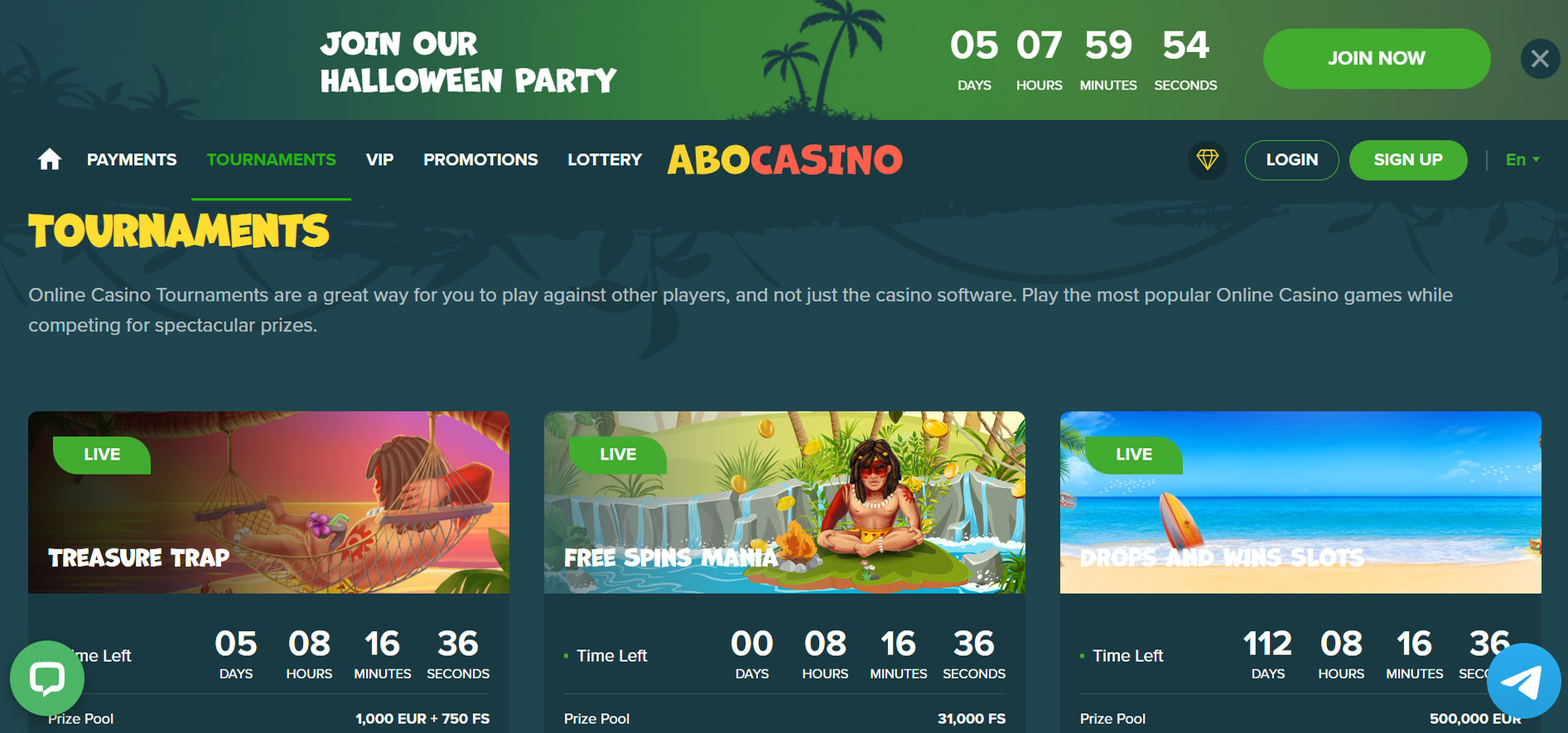 Abo Casino Tournaments