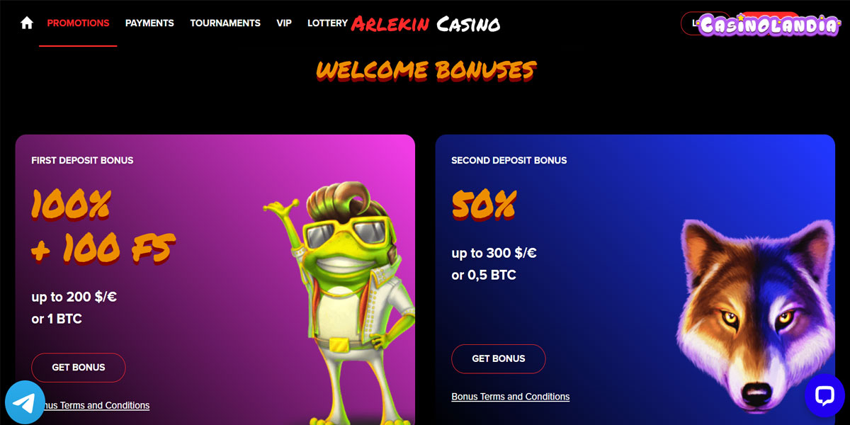 Arlekin Casino Promotions