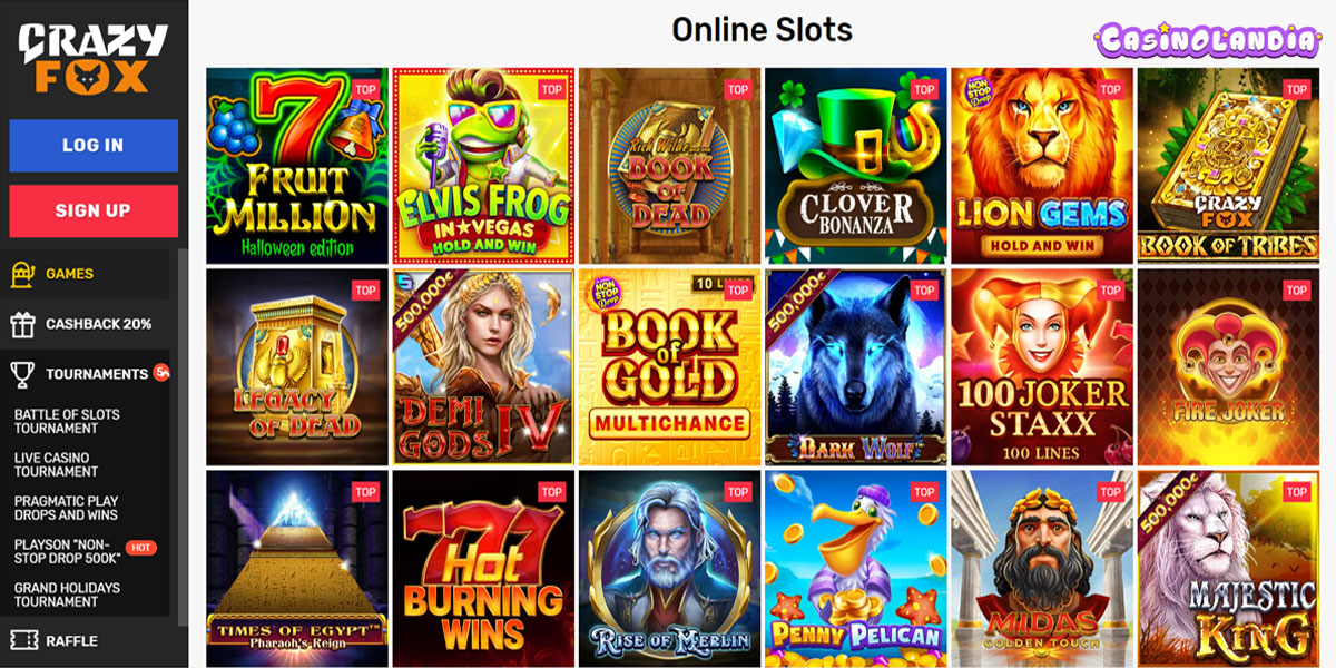CrazyFox Casino Slots