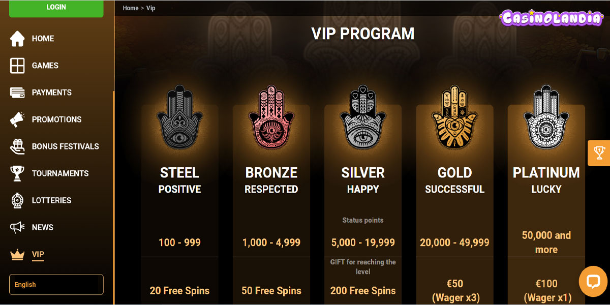 Shambala Casino VIP Program