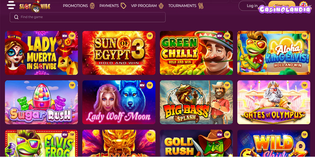 SlotVibe Casino Games