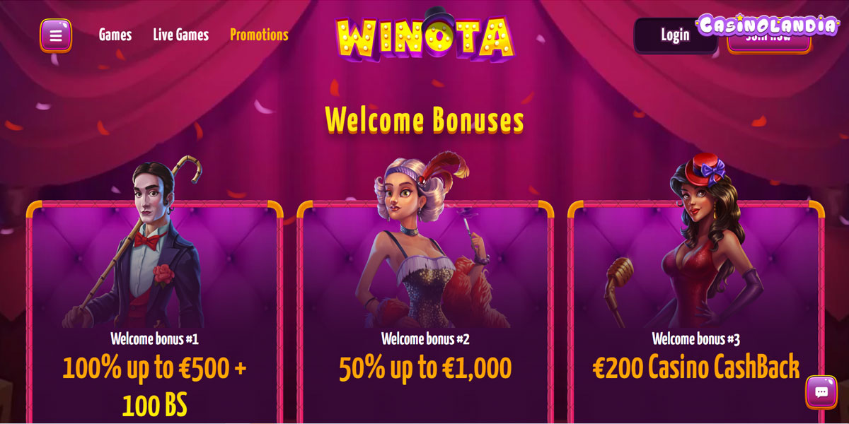 Winota Casino Promotions