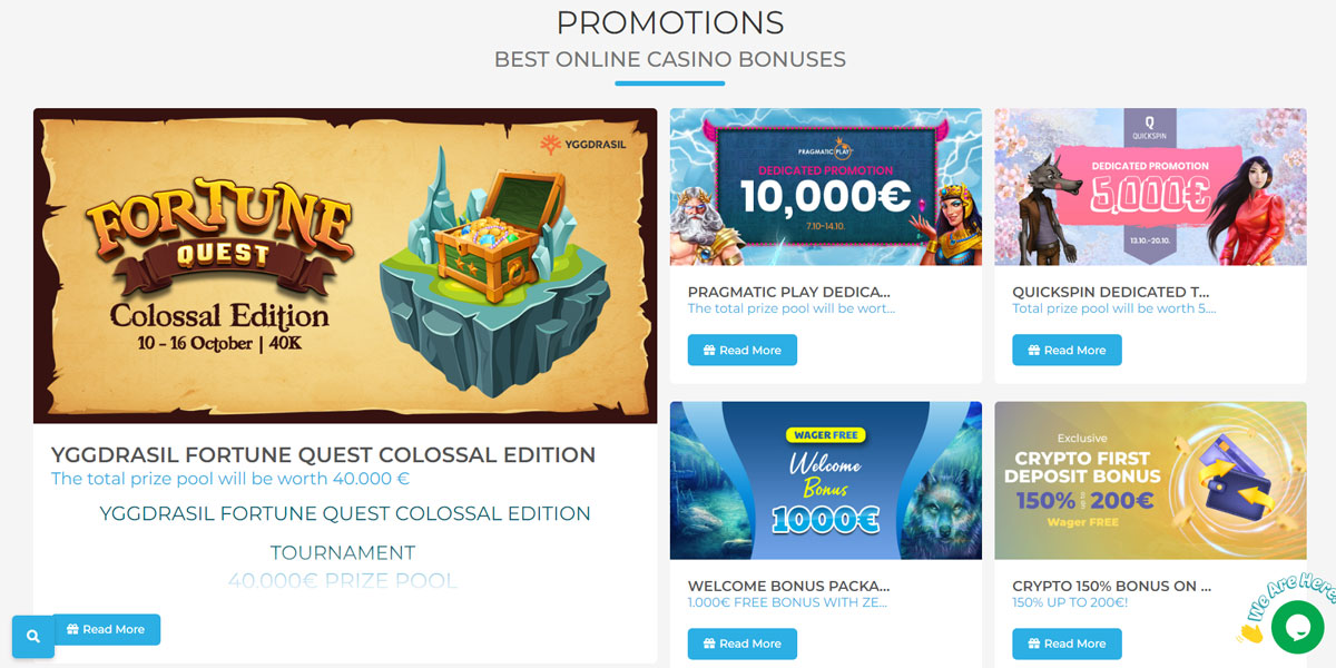 Wolfy Casino Bonuses and Promotions