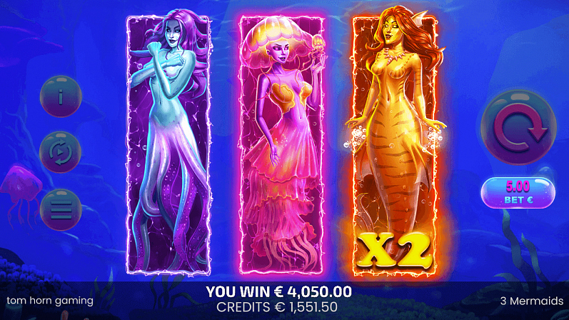 3 Mermaids Slot Tom Horn Release
