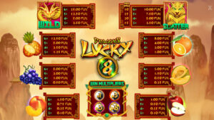 Dragons Lucky 8 Paytable