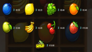 Fruit Duel Paytable