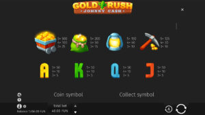 Gold Rush With Johnny Cash Paytable 2