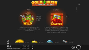 Gold Rush With Johnny Cash Paytable