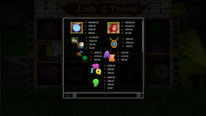 Lady of the Forest Paytable