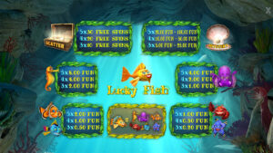 Lucky Fish Paytable