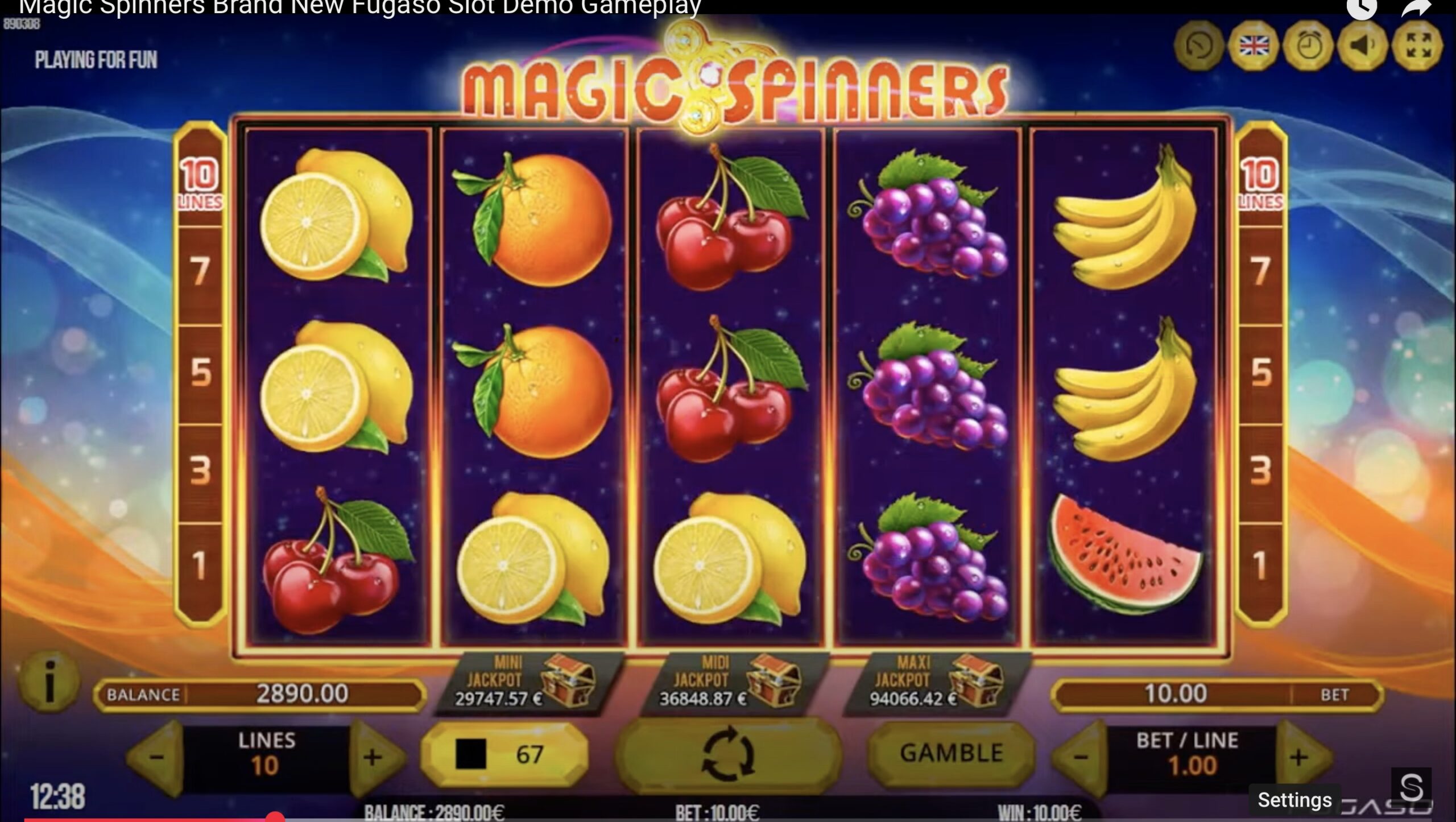 Magic Spinnes Homescreen