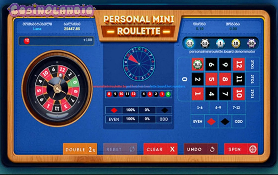 Personal Mini Roulette by SmartSoft Gaming