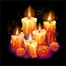 Un Dia De Muertos Symbol Candle