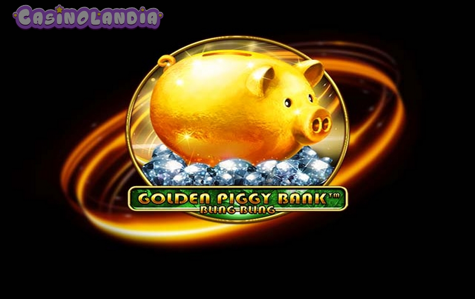 Golden Piggy Bank Bling Bling by Spinomenal