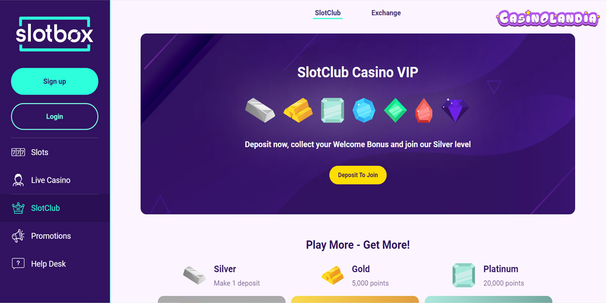 Slotbox Casino VIP Club