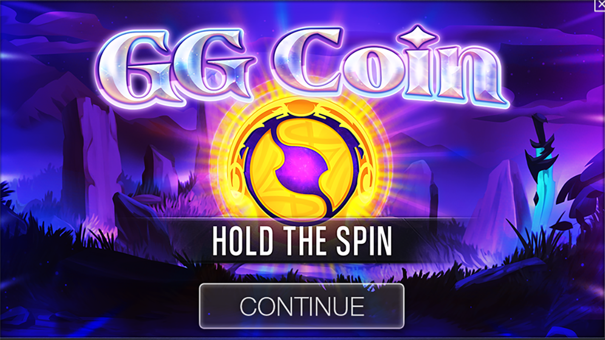 GG Coin Hold the Spin Homescreen