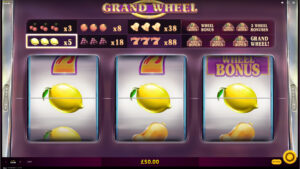 Grand Wheel Paytable