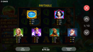 Magic Apple Hold and Win Paytable