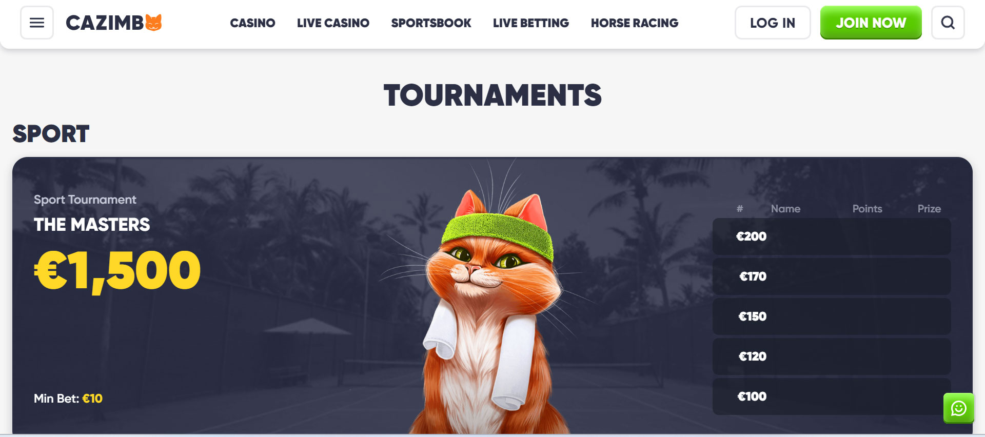 Cazimbo Casino Tournaments