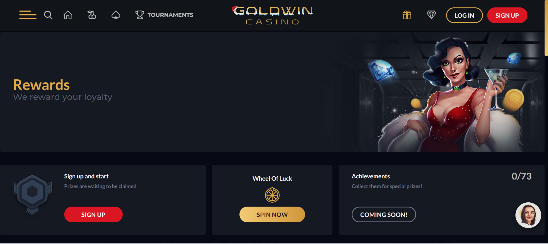 GoldWin Casino Rewards