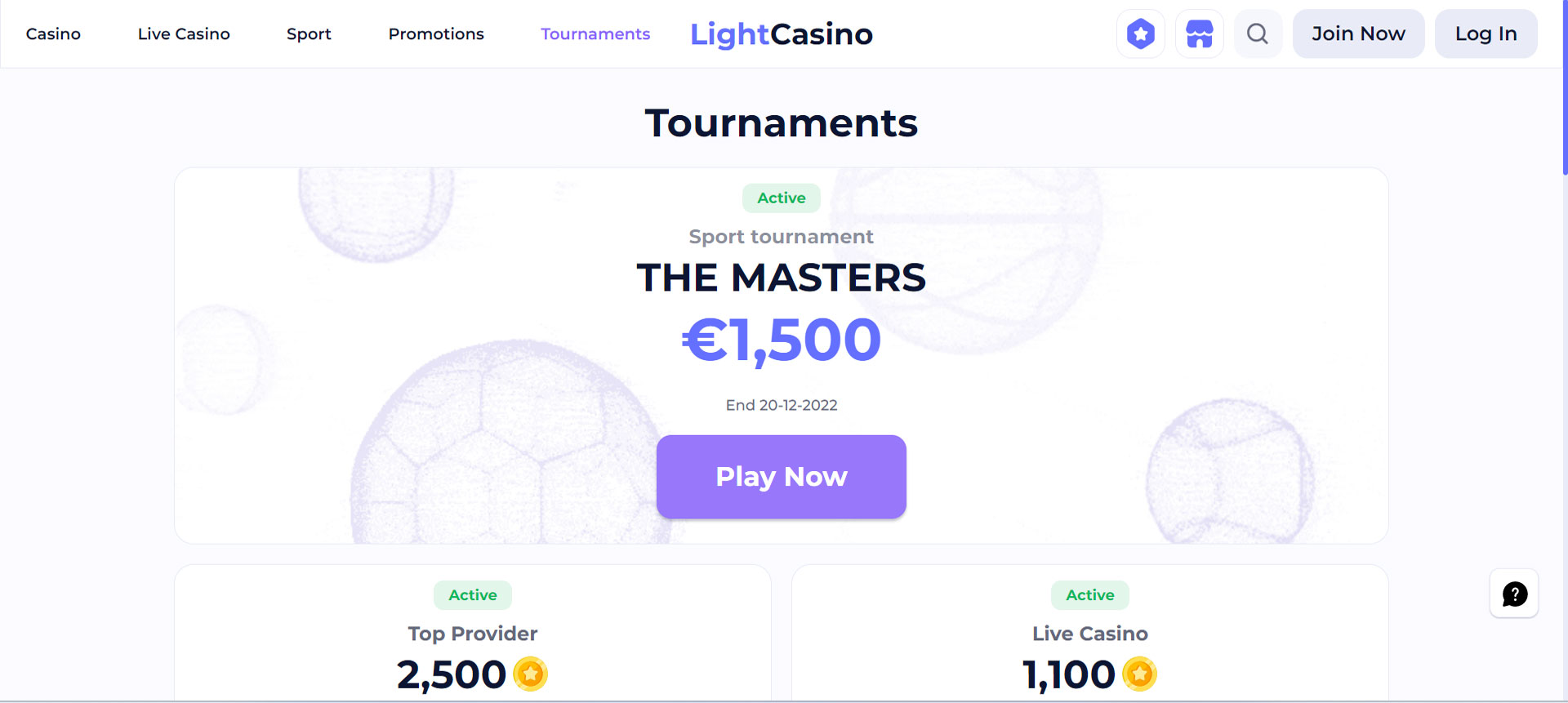 LightCasino Tournaments
