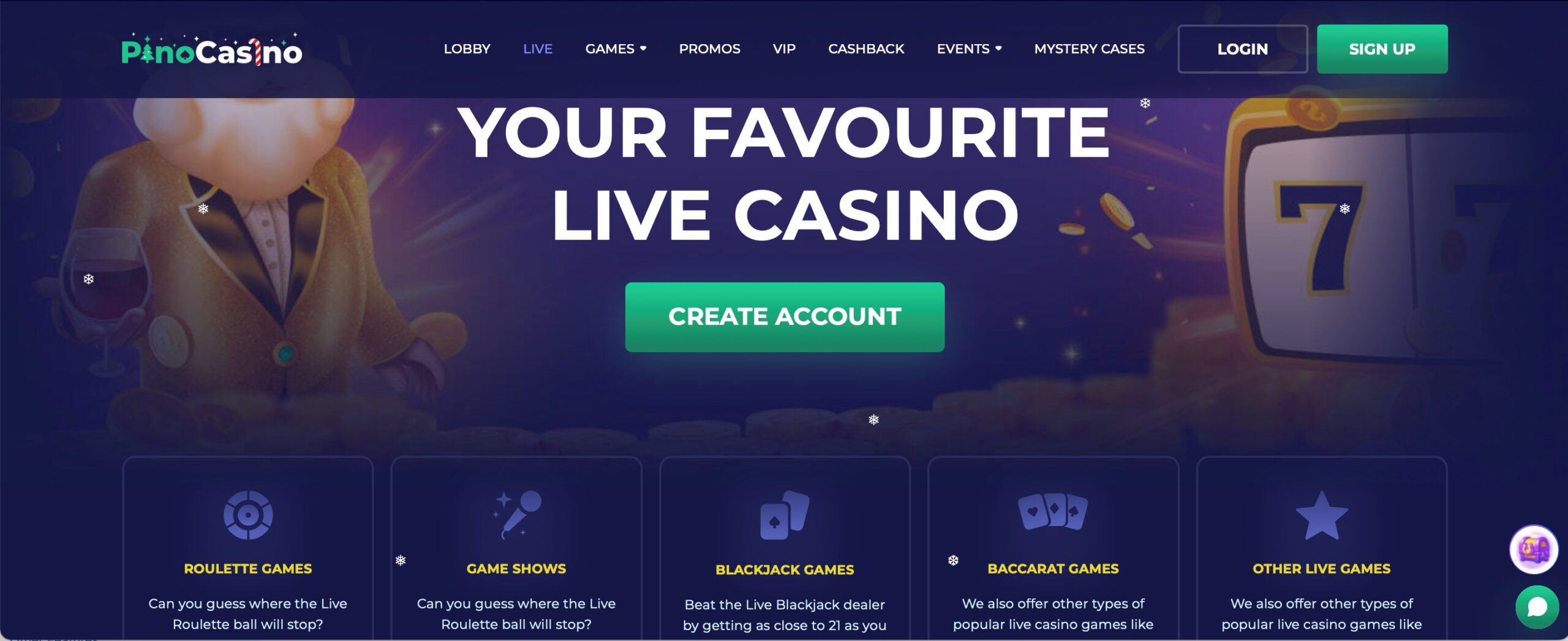 Pino Casino Live Games