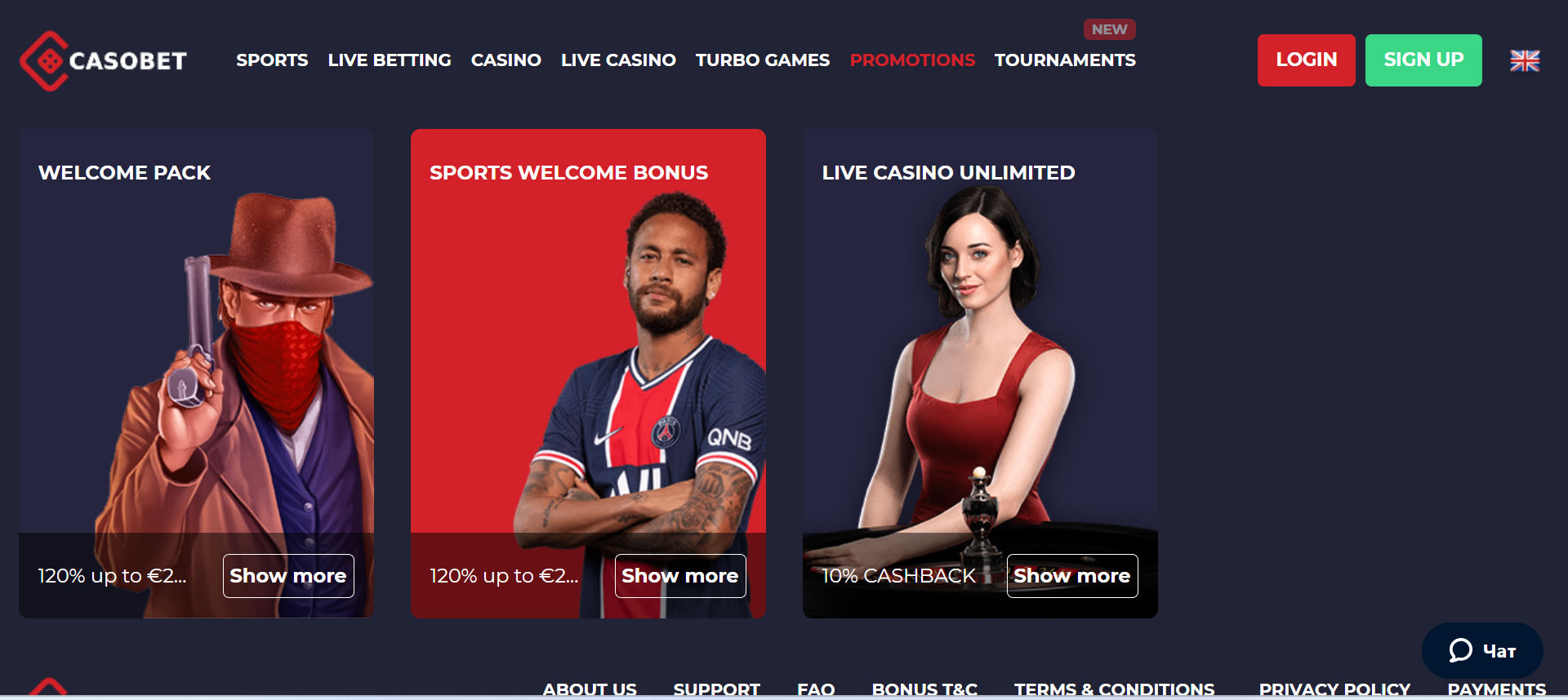 Casobet Casino Promotions