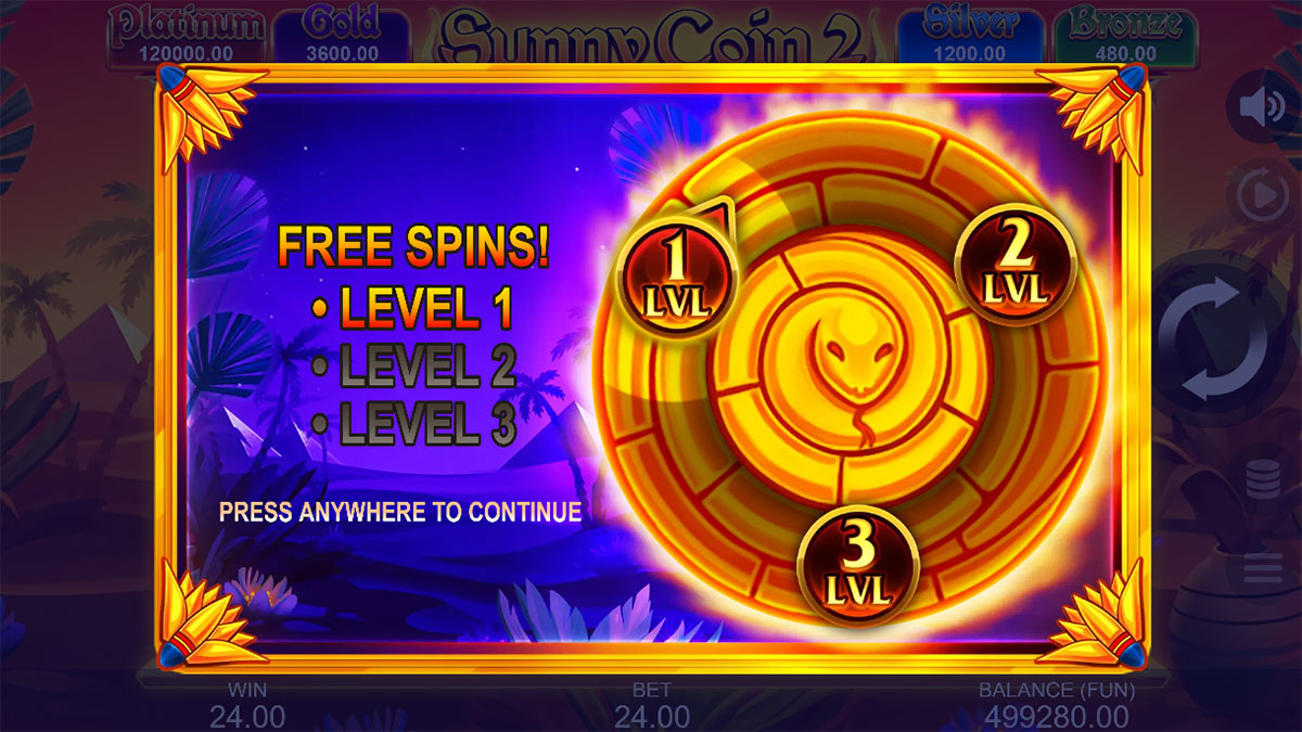 Sunny Coin 2 Hold The Spin Free Spins