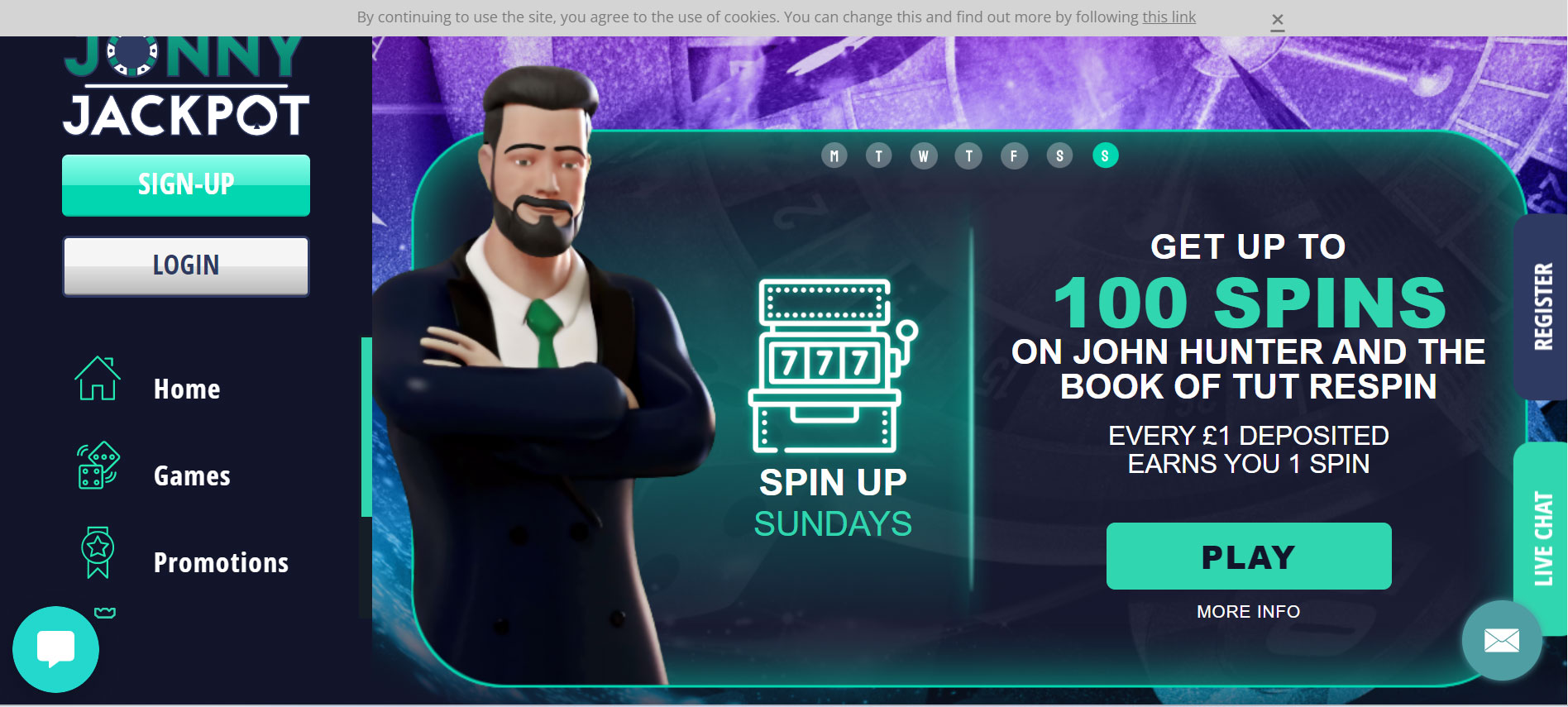 Jonny Jackpot Casino Promotions