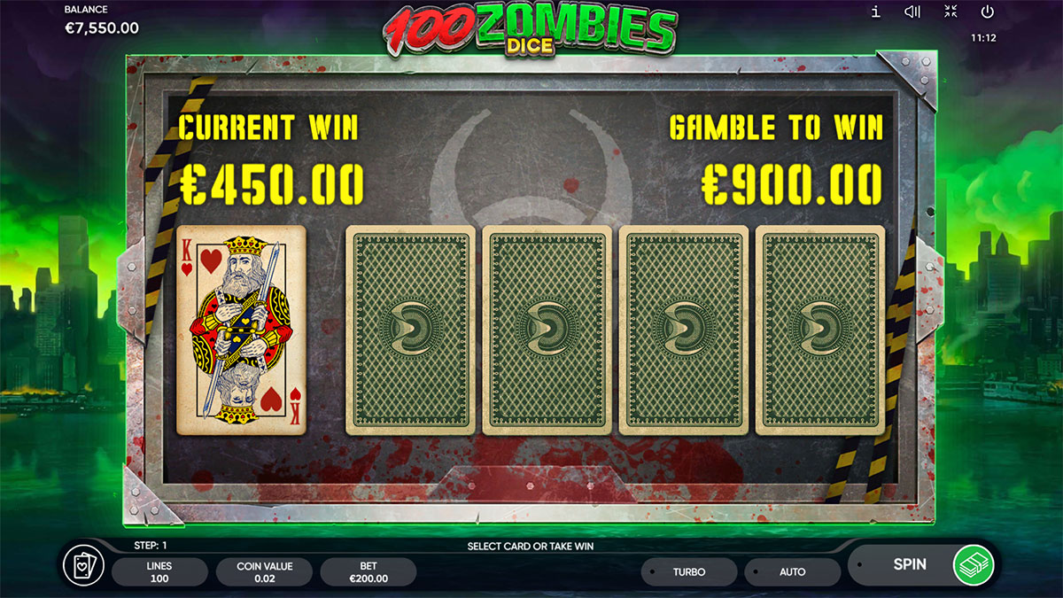 100 Zombies Dice Gamble