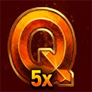 9 Burning Stars Symbol Q